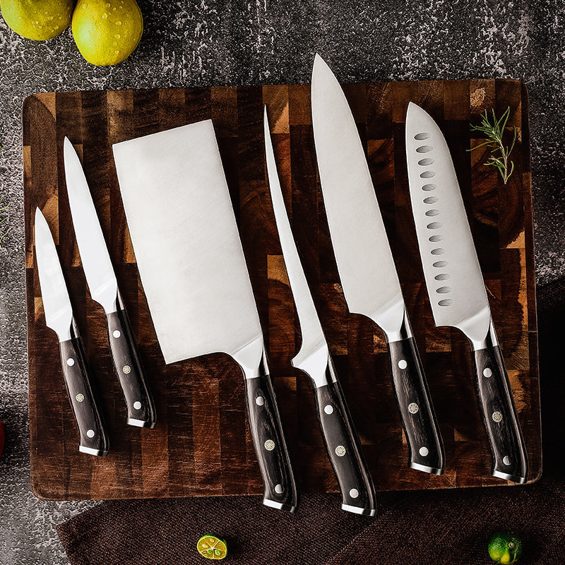 German Steel and Black Pakkawood Handle