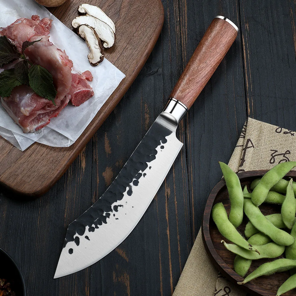 Butcher High-Carbon Stainless Steel Rosewood Handle 18cm - Hikari