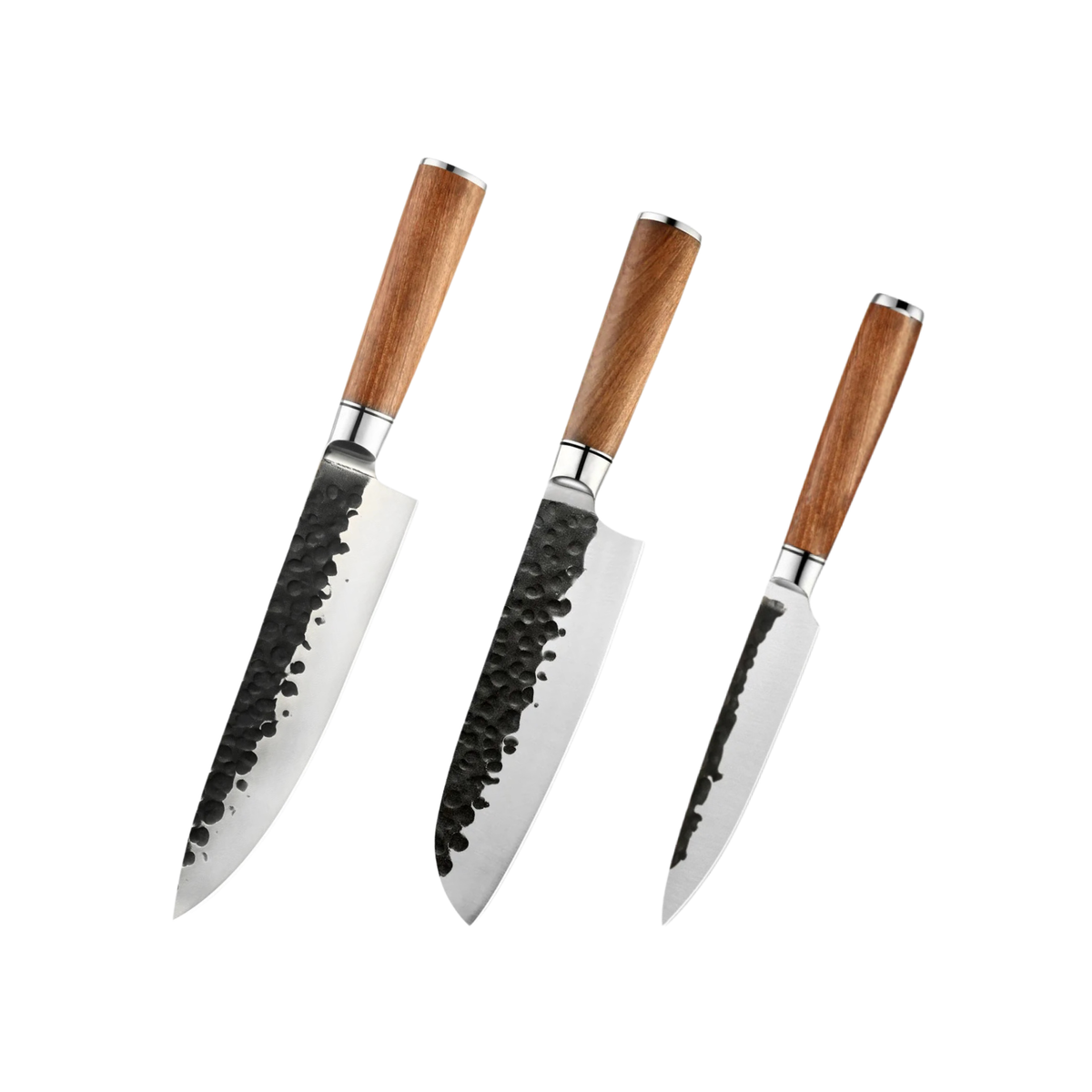 Hikari Messerset aus kohlenstoffreichem Edelstahl mit Palisandergriffen H232